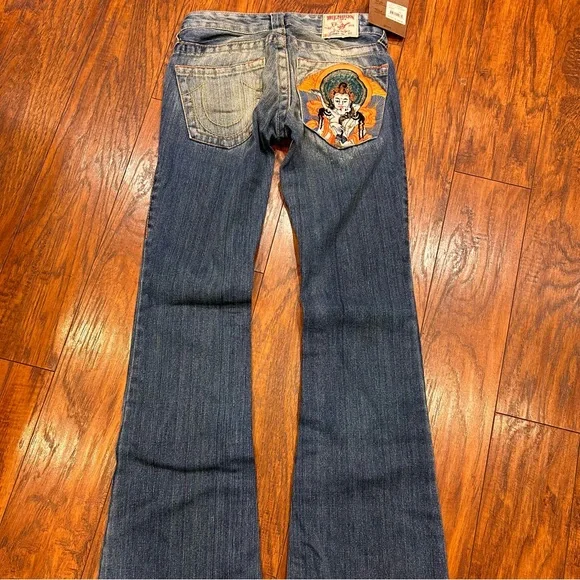 True Religion Y2K Sun Kamasutra Bobby bootcut jeans 25 - Picture 9 of 9